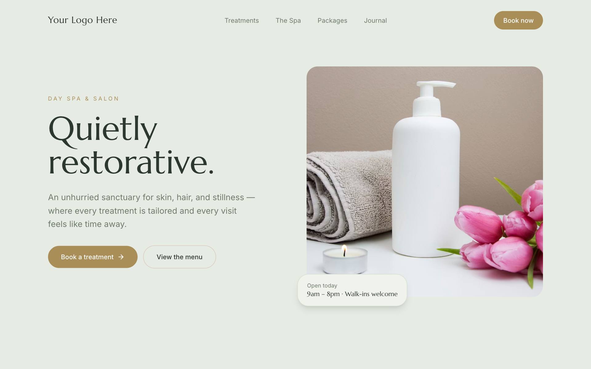 Premium Salon & Spa demo preview